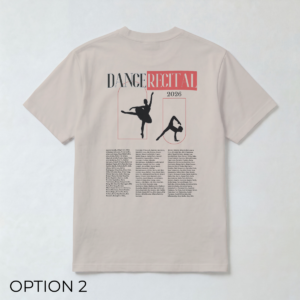 Alternative view of 2026 Recital Dancers Cream T-shirt